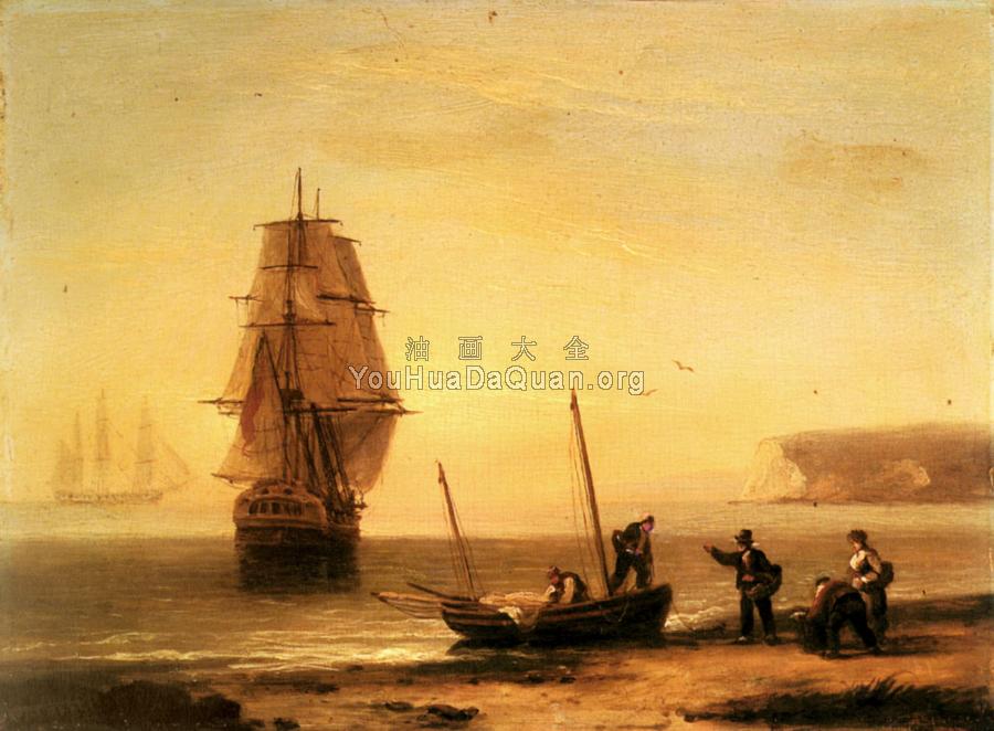 Fishermen unloading the catch - 托马斯·鲁尼